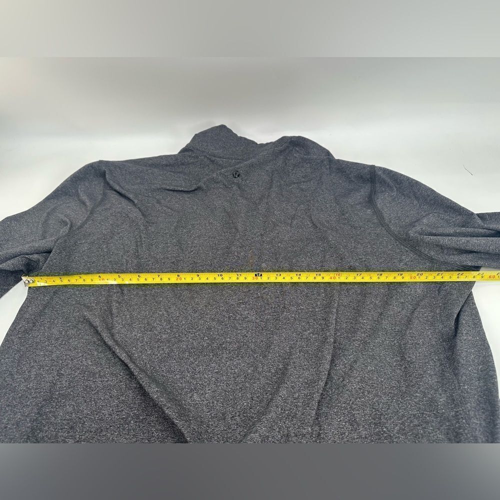 Lululemon Mens Post Gravity Jacket Heathered Black Thumbholes Athletic Size XL? - Picture 13 of 13